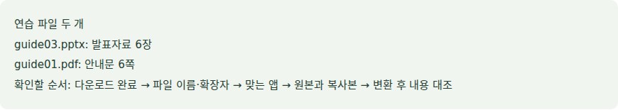 FAMOS 실습의 보고 싶은 파일이 안 열려요. 무엇부터 확인하나요? 원자료 화면